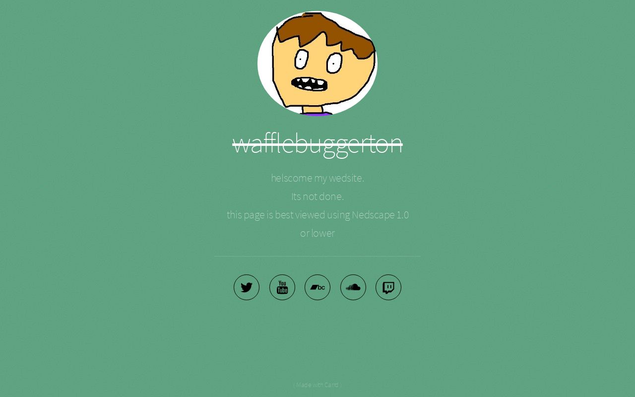 Carrd profile picture for @waffle